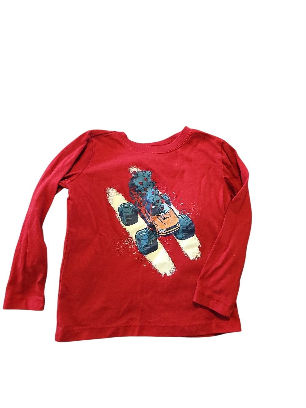 Red Monster Truck Graphic Long-Sleeve Tee - Kids Carters Size 3t